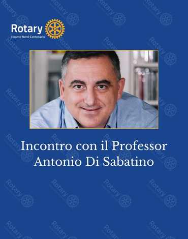 incontro con il professor antonio di sabatino rotary teramo nord centenario