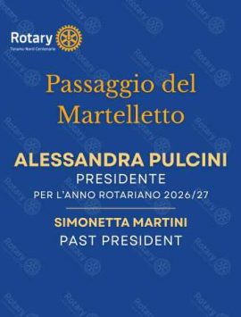 passaggio del martelletto 2026 rotary club teramo nord centenario