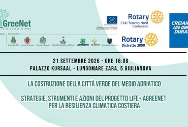 il convegno “La Costruzione della Città Verde del Medio Adriatico - Strategie, strumenti e azioni del Progetto LIFE+ AgreeNET per la resilienza climatica costiera” copertina